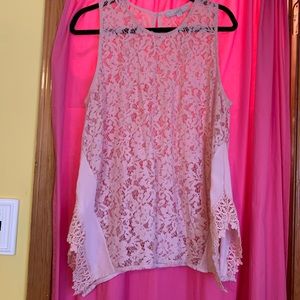 LOFT Sleeveless Lace Top